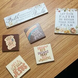 Inspirational Wall Art Set - Faith and Motivation